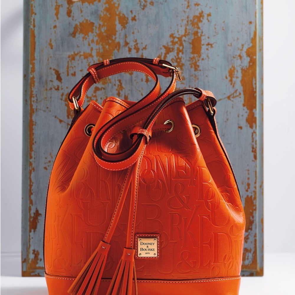 Dooney & Bourke Orange Bucket Bag